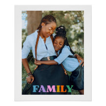 Photo typography family modern simple