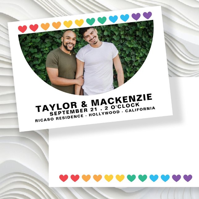 Photo Typography Simple Gay Save The Date Wedding (Photo Typography Simple Gay Save The Date Wedding announcements by Ricaso.  Sounds gay, I'm in )