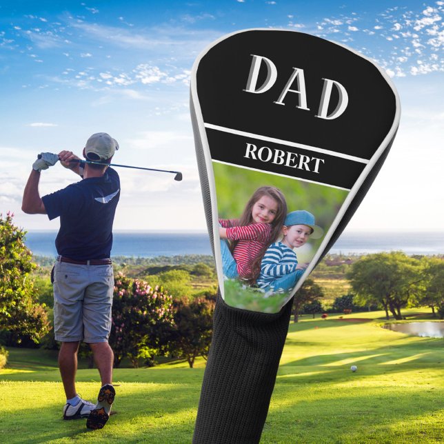 Photo Unique Custom DAD Personalised Name Golf Head Cover (Creator Uploaded)