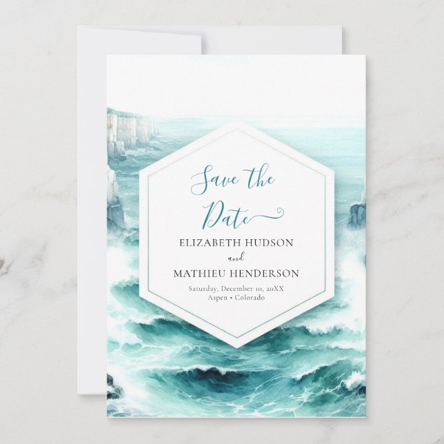Photo Unique Nautical Wedding  Save The Date (Front)