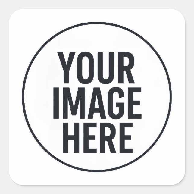 Photo Upload Sticker | Waterproof Square Lable (Front)