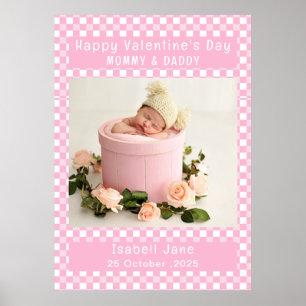 Photo Valentine For Mummy And Daddy New Parents  Poster
