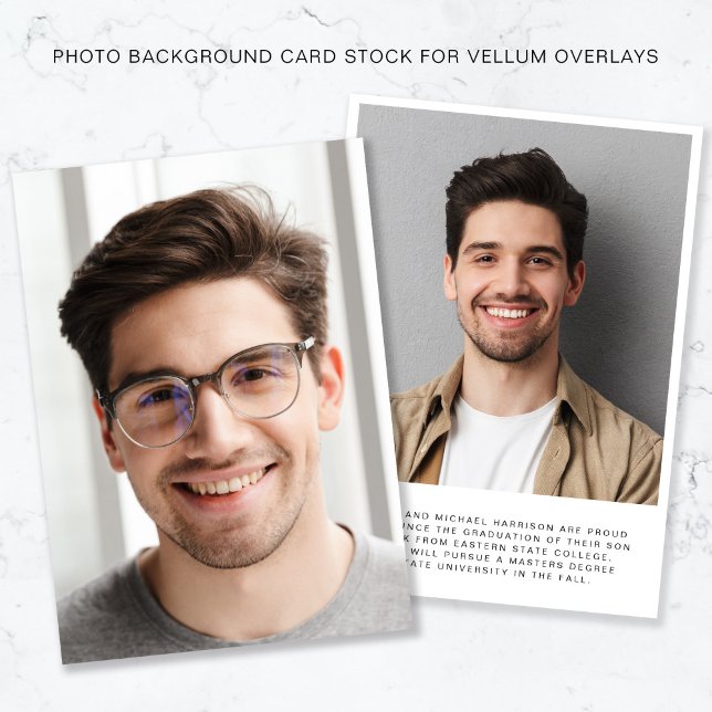 Photo Vellum Background Graduation Announcement (Creator Uploaded)