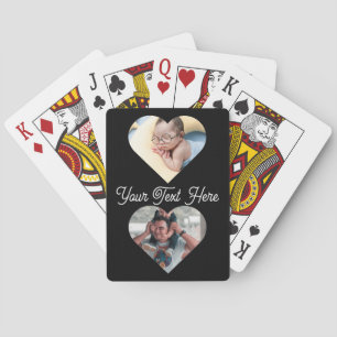 Photo Vertical Custom Text Playing Cards