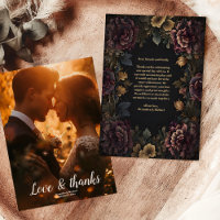 Photo Victorian Gothic Floral Frame Wedding