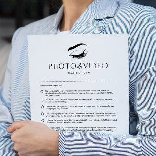 Photo & Video Forms Lash Consent Form 40 Pages Notepad