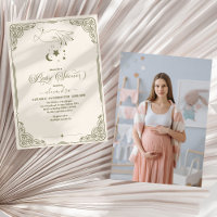 Photo Vintage Celestial Botanical Baby Shower