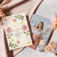 Photo Vintage Celestial Botanical Baby Shower