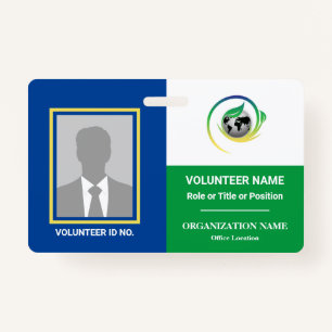 Photo Volunteer Non-Profit NGO Any Color Template ID Badge