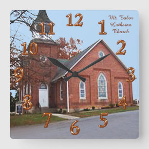 PHOTO Wall Clock with Your Picture and Your Text