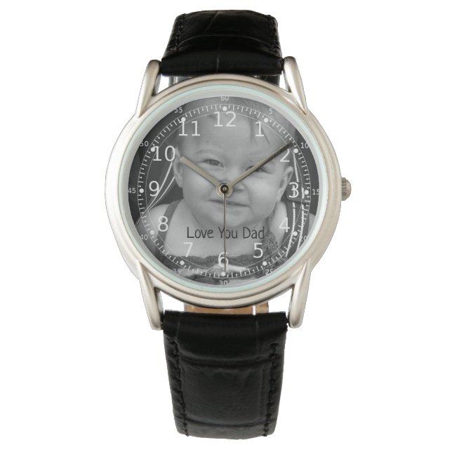 Photo Watch, Personalised Gifts Dad Watch (Front)
