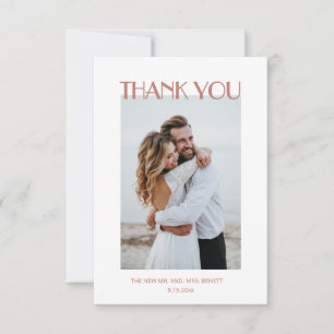 Photo   Watercolor Boho  Thank You Card
