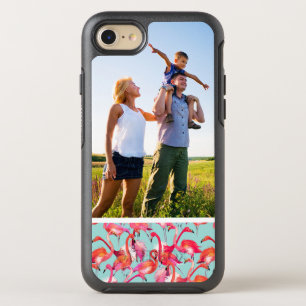 Photo Watercolor Flamingos Gathered OtterBox Symmetry iPhone 8/7 Case
