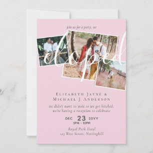 PHOTO We Eloped Announcement Reception Party