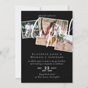 PHOTO We Eloped Announcement Reception Party
