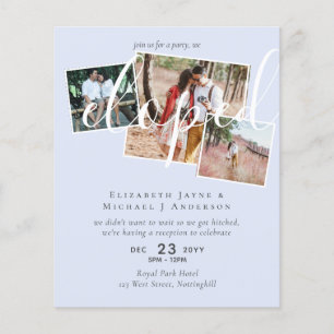 PHOTO We Eloped Announcement Reception Party