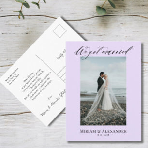 Photo We got married Wedding announcement  Postcard