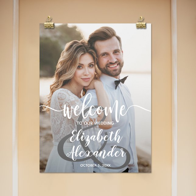 Photo Wedding Ampersand Welcome Poster (Creator Uploaded)