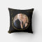 PHOTO Wedding Anniversary Black Gold Marble Pillow