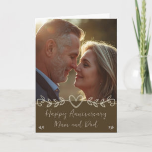 Photo Wedding Anniversary Card