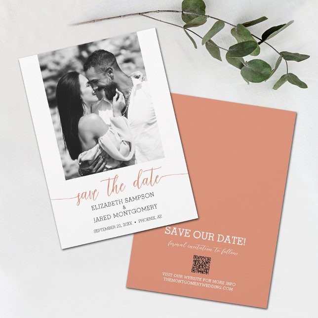 Photo Wedding Coral Save The Date (Creator Uploaded)