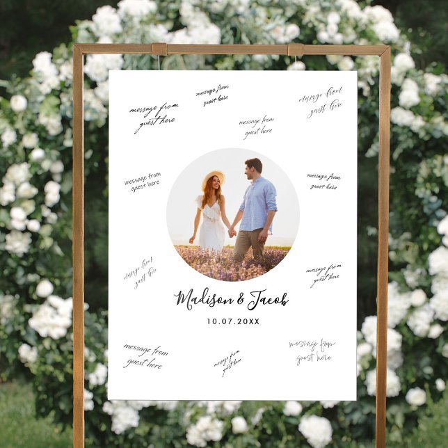 Photo Wedding Guest Signature Acrylic Sign (Creator Uploaded)