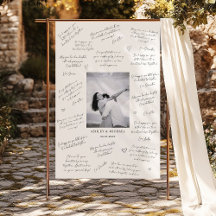 Photo Wedding Guest Signature Foam Board