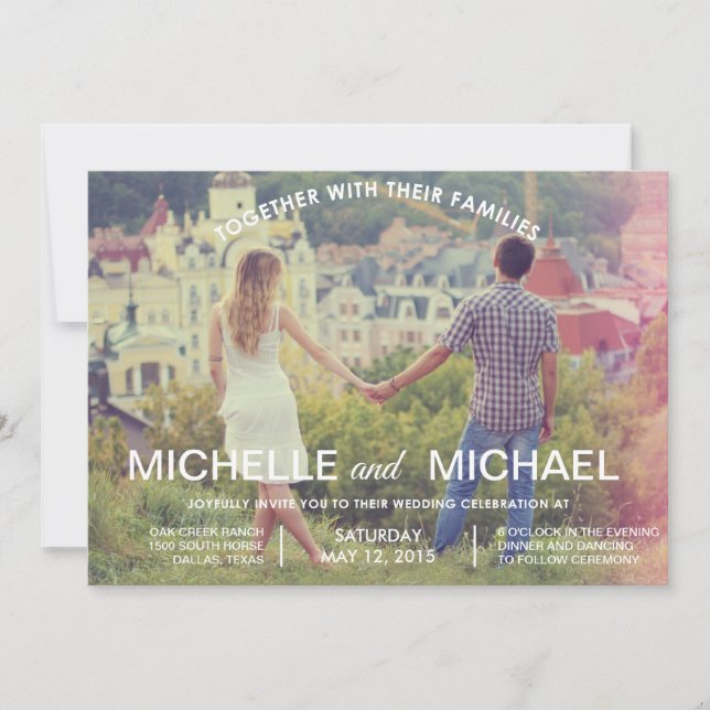 Photo Wedding Invitation (Front)