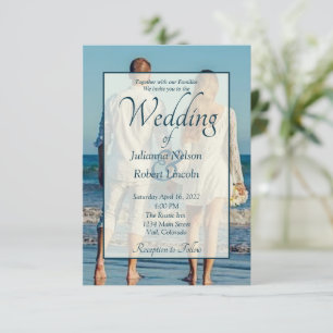 Photo wedding invitation
