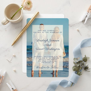 Photo wedding invitation