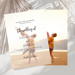 Photo wedding invitation