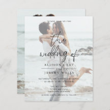 Photo Wedding Invitation