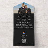 Photo Wedding Invitation-Twin Flames-LGBTQ-