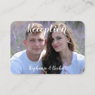 Photo Wedding Reception Enclosure Card