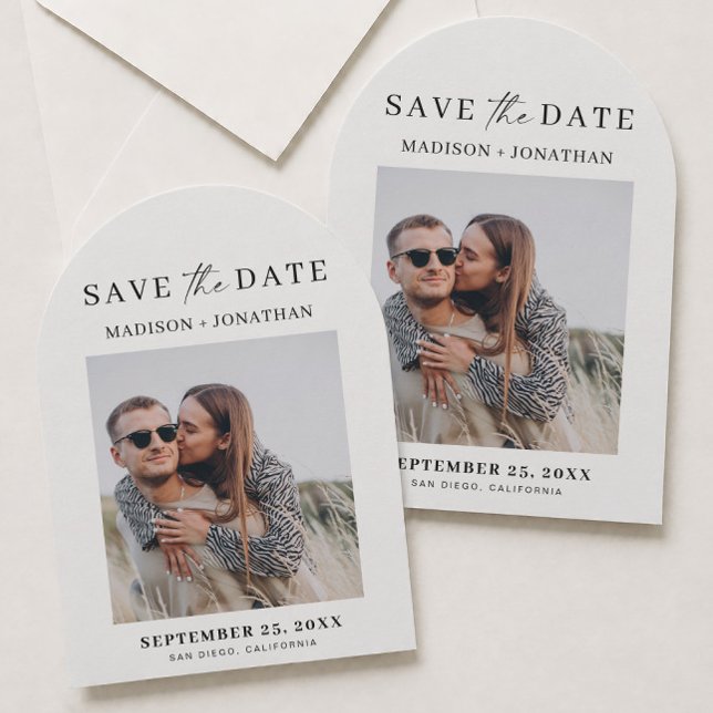 Photo Wedding Save the Date Arch Invitation (Creator Uploaded)