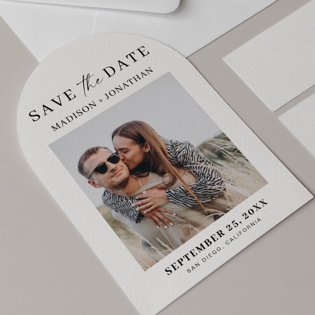 Photo Wedding Save the Date Arch Invitation (Creator Uploaded)