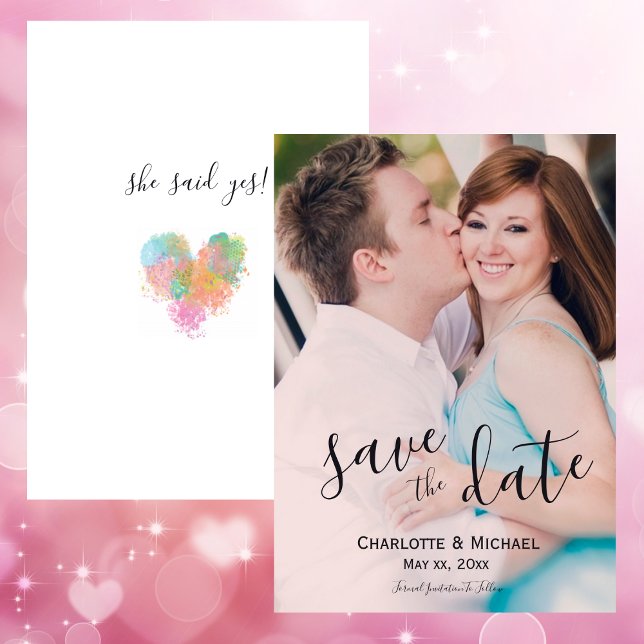 Photo Wedding Save The Date - Bride and Groom Invitation (Photo Wedding Save The Date - Bride and Groom Invitation)