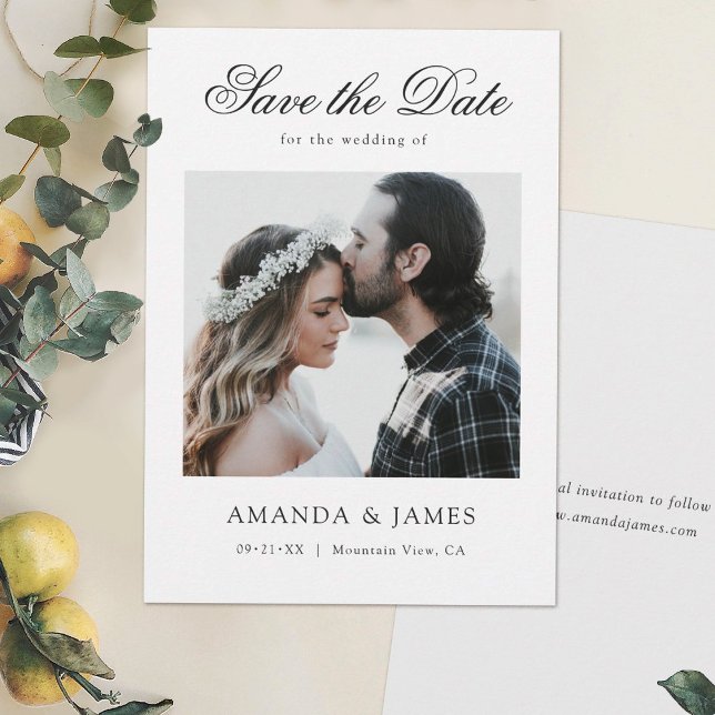 Photo Wedding Save The Date Card (Creator Uploaded)