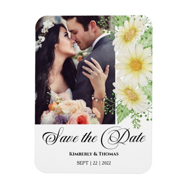 Photo Wedding Save the Date Magnet (Vertical)