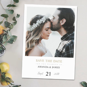 Photo Wedding Save the Date Magnet Template