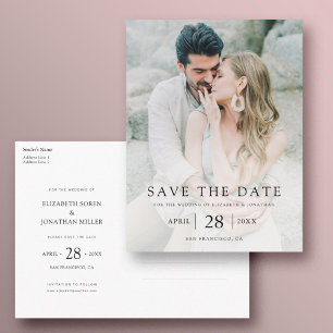 Photo Wedding Save the Date Postcard