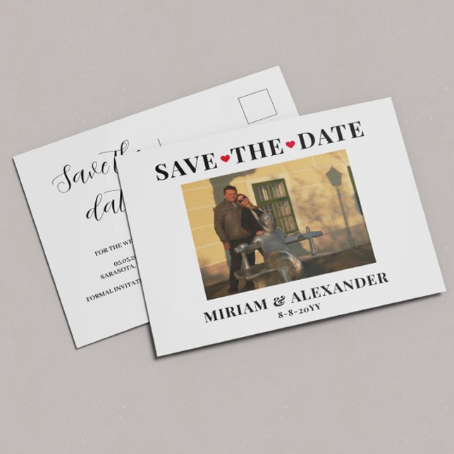 Photo Wedding Save the date Postcard (Creator Uploaded)