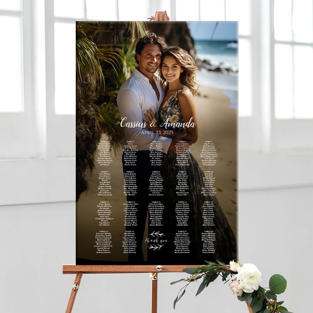Photo wedding seating chart elegant 19 tables (Creator Uploaded)