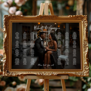 Photo wedding seating chart elegant 24 tables