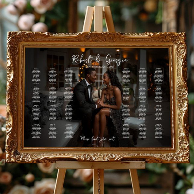 Photo wedding seating chart elegant 24 tables (Creator Uploaded)