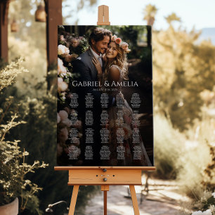 Photo wedding seating chart elegant modern