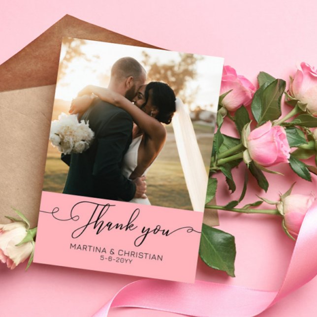 Photo Wedding  Thank You Card (Creator Uploaded)