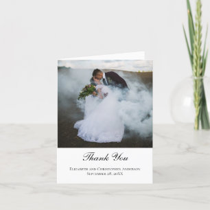 Photo Wedding Thank You Card