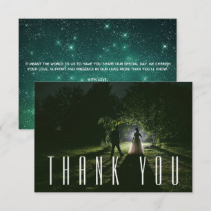 Photo Wedding Thank You Card