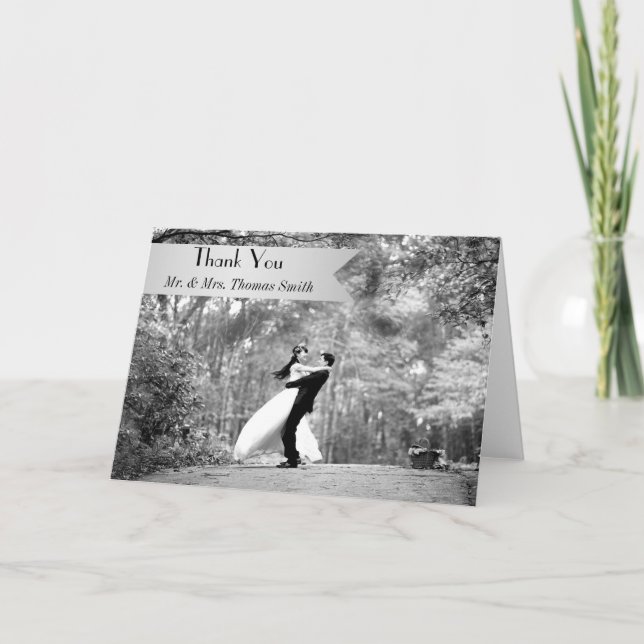 Photo Wedding Thank You Card (Front)